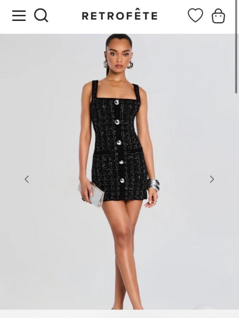 Retrofete Amanda Tweed Dress NWT. Never worn. With tags.